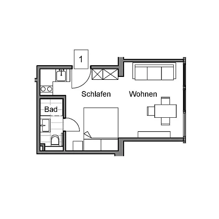 Strandloft Eins דירה *